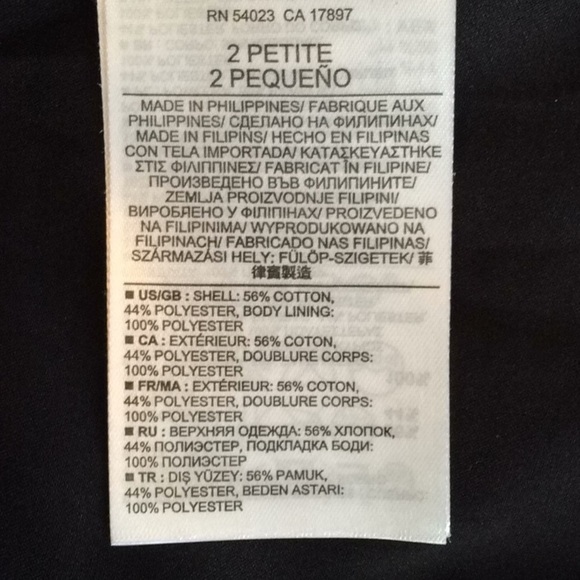 𝅺banana Republic Skirt, 2P, Black & White Tweed - Picture 4 of 5